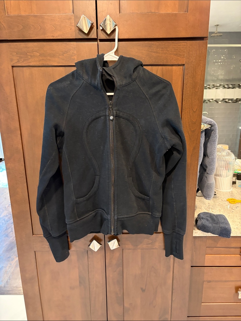 Lululemon Black Hooded Zip-Up Jacket